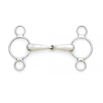 CENTAUR® Stainless Steel 2-Ring Gag w/ Hollow Mouth