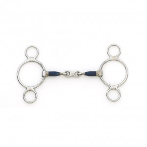 CENTAUR® Blue Steel 2 Ring French Link Gag