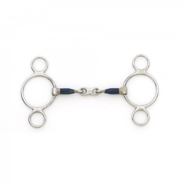 CENTAUR® Blue Steel 2 Ring French Link Gag